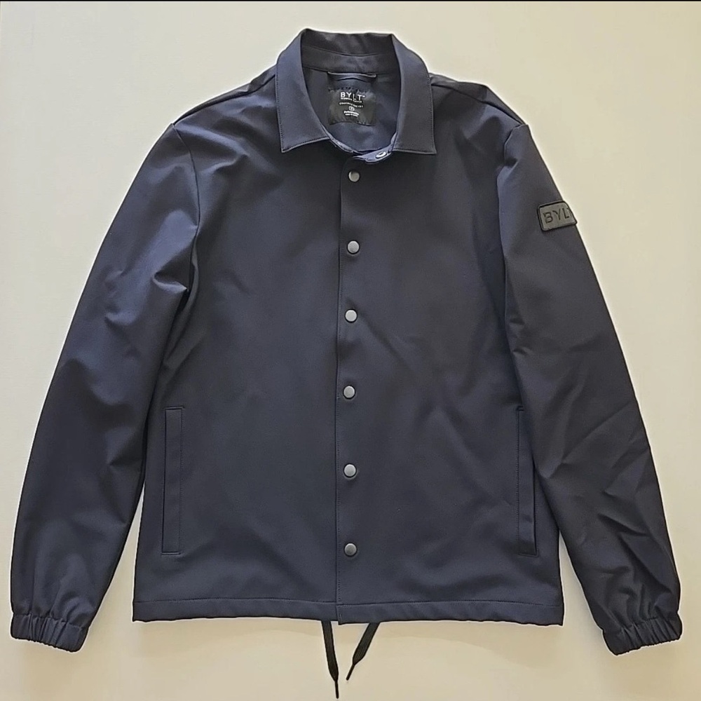 BYLT Basics Lightweight Shirt Jacket in Navy